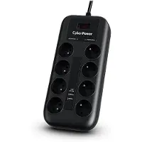 Cyberpower Tracer III P0820SUF0-FR ylijännitesuoja musta 8 AC pistorasia(a) 200 - 250 V 1,8 m