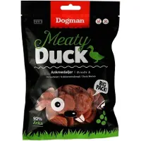 Dogman Meaty Lihaisat Ankkamitalit Koiranherkut 300g