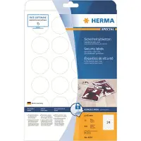 Herma Security labels A4 Ø 40 mm round white extra strong adhesion film matt 600 pcs. (4234)