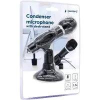 Gembird MIC-D-04, Pöytämikrofoni, 58 dB, 20 - 20000 Hz, 10 Ω, Langallinen, 3.5 mm (1/8")