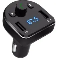 VHBW Transmitter FM BCC01 Bluetooth MP3 autolaturi 15W musta