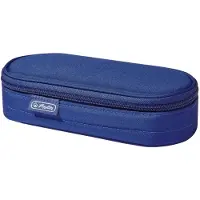 Herlitz Etui, Pehmeä lyijykynäkotelo, Polyesteri, Sininen, Yksivärinen, Vetoketju, 90 mm (11415916)