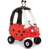 Little Tikes Cozy Coupe Ladybug, 1,5 vuosi/vuosia, 4 renkaita, musta, Punainen, Valkoinen
