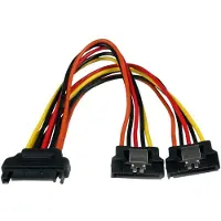 StarTech.com SATA-virtakaapelin Y-haaroitin, 15cm, musta
