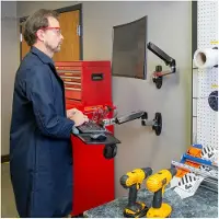 Ergotron LX Wall Keyboard Arm, -seinätelinetyöpöytä, musta