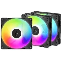Arctic P14 Pro Reverse A-RGB (3-pack) - Kotelotuuletin - 140mm - Musta RGB LED valolla