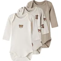 Name it Potkuhousut/body beige / ecru / tummabeige / ruskea