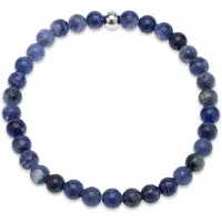 Timi Of Sweden Erik Stone Bead Bracelet Stainless Steel Sodalite