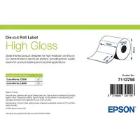 Epson High Gloss Label, Itse kiinnittyvä tulostintarra, Stanssausmerkintä, Rulla, Mustesuihku, Akryyli, Kiinteä (7113756)