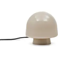 Kave Home Reig-pöytävalaisin vaaleanharmaa lasi ⌀ 20 cm