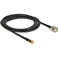 DeLOCK - Antennekabel - TNC han til SMA han - 2.5 m - koaksial - sortti
