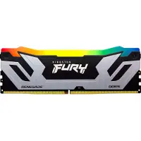 Kingston FURY Renegade RGB CUDIMM 24 Gt (1 x 24 Gt) DDR5 8800 MHz, CL42 -muisti, hopea/musta (XMP)