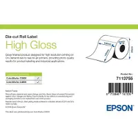 Epson High Gloss Label, Itse kiinnittyvä tulostintarra, Stanssausmerkintä, Rulla, Mustesuihku, Akryyli, Kiinteä (7113755)
