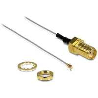 DeLOCK 88812, 0,2 m, MHF III (I-PEX), SMA, Harmaa