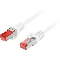 Lanberg PCF6-10CU-0100-W, 1 m, Cat6, S/FTP (S-STP), RJ-45, RJ-45, Valkoinen