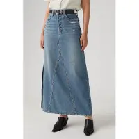 Levi's Iconic Long Skirt W/Slit Verif - Blue - 23