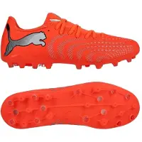 Puma Future 9 Play Mg Unleashed - Hehkuva Punainen/valkoinen/musta/hopea - Multi Ground (Mg), koko 45