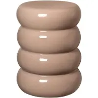 Blomus Ceramic Stool, Round - Ø 34 Cm - Toru - Fungi - Beige - L 34CM