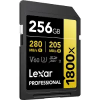 Lexar GOLD 1800x 256GB SDXC UHS-II V60 -muistikortti