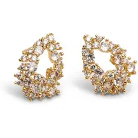 LILY AND ROSE Petite Miss Alice earrings Crystal Gold