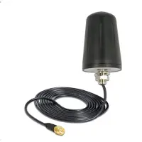 DeLOCK 89534, 3 dBi, 2.4 - 2.5 GHz, 50 Ω, Ympyräsäteilyantenni, SMA, Uros
