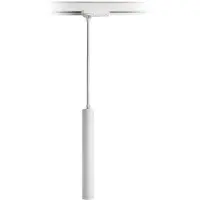 Deko-light LED-riippuvalaisin Slim 1-vaihekisko, valkoinen, alumiini, 5 W, 2 700 K 1-Phasen, himmennettävä, Valkoinen/opaali, Olohuone/ruokailutila, Alumiini, Moderni