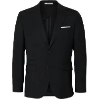 Selected Slmslim-Oasis Linen Blz Noos - Black - 44