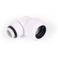 Alphacool Eiszapfen 13mm HardTube 90° -putkiliitin, kierrettävä, G1/4, valkoinen