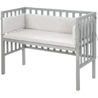 Roba Co-Sleeper, 2-In-1 Style Grey - Grey - 47X 99.5X 75.5CM