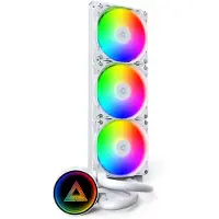 Montech LightFlow 360mm ARGB -nestejäähdytin, valkoinen