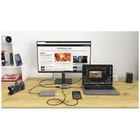 I-Tec Metal Nano Dock 6-in-1 -telakka, hopea