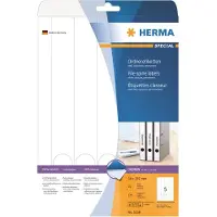 Herma 5158, Valkoinen, Pyöristetty suorakulmio, Kiinteä, A4, Paperi, Matta