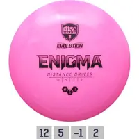 Discmania Discgolf Distance Driver NEO ENIGMA Evolution 12/5/-1/2 Vaaleanpunainen