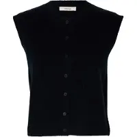 Selected Slwlulu Sl Button O-Neck Vest Noos - Navy - XXL