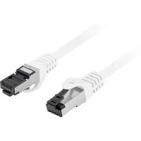 Lanberg PCF8-10CU-0050-W, 0,5 m, Cat8.1, S/FTP (S-STP), RJ-45, RJ-45, Valkoinen