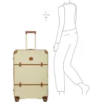 Bric's Bellagio 4-pyöräinen vetolaukku 76 cm Laajennettava Beige