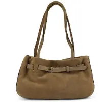 Abro Jill Olkalaukku Nahka 32 cm Vihreä