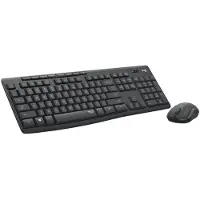 Logitech MK295 Silent -langaton näppäimistö ja hiiri, SilentTouch, grafiitti