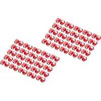 Digitus A-CC-R, Värikoodiklipsi, Punainen, Polyvinyylikloridi (PVC), Cat5e/6, 100 kpl, 100 mm