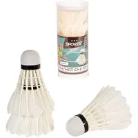 Sportx Shuttle Feathers White in Case 3 pcs.