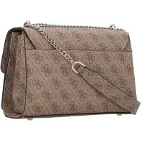 GUESS Olkalaukku 'CALISTA CONVERTIBLE XBODY FLAP' ruskea / tummanruskea