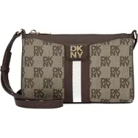 DKNY Nuri Crossbody-laukku Nahka 22 cm Ruskea