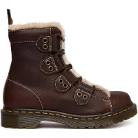 Dr. Martens 1460 Ltt Fl Dark Brown Grizzly - Brown - 38