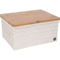 Handed By - Top Fit Säilytyskori kannella 31x23x15 cm Champagne