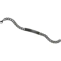 Lykken Strong teräslaattaranneketju 6 mm gun metal-21