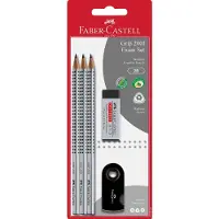 Faber-Castell Grip 2001 Exam Set, 2B, Hopea, Kolmion muotoinen, FSC, Kupla, 5 kpl (217079)