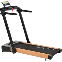 Christopeit Sport Juoksumatto 2in1, musta-puuta