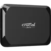Crucial X9, 1 TB, USB Type-C, 3.2 Gen 2 (3.1 Gen 2), 1050 MB/s, 10 Gbit/s, Musta (CT1000X9SSD9)