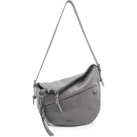 Fredsbruder My Forever Friend Crossbody-laukku Nahka 31 cm Harmaa
