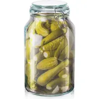 Orion Paksu lasipurkki tiiviillä kannella ja kumitiivisteellä